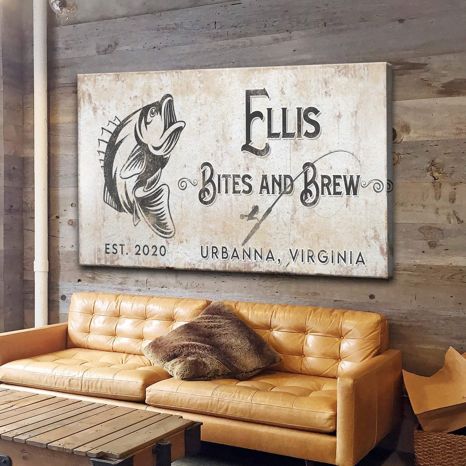 Bites and Brews Sign - Tailored Canvases - Flyclothing LLC