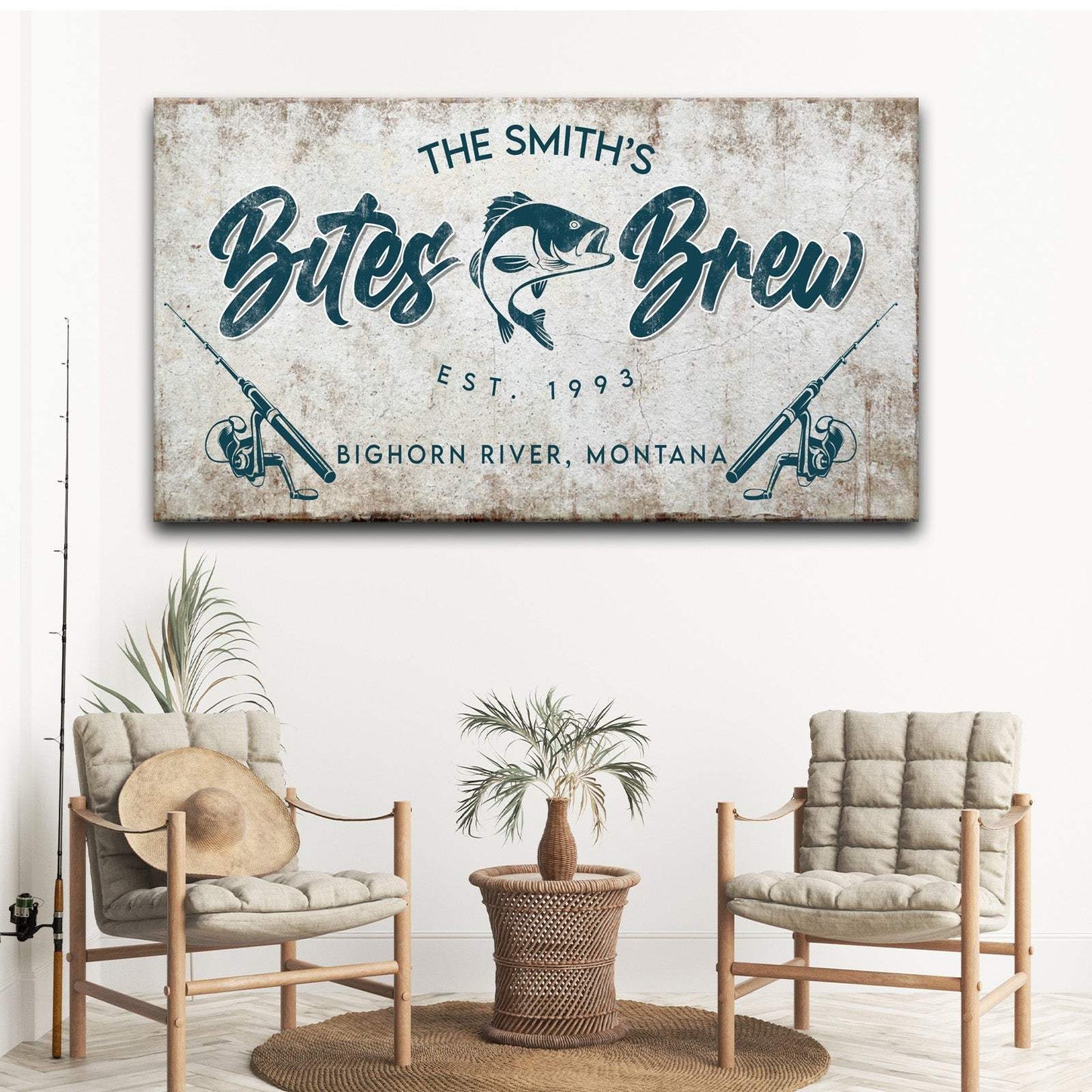 Bites and Brews Sign - Tailored Canvases - Flyclothing LLC