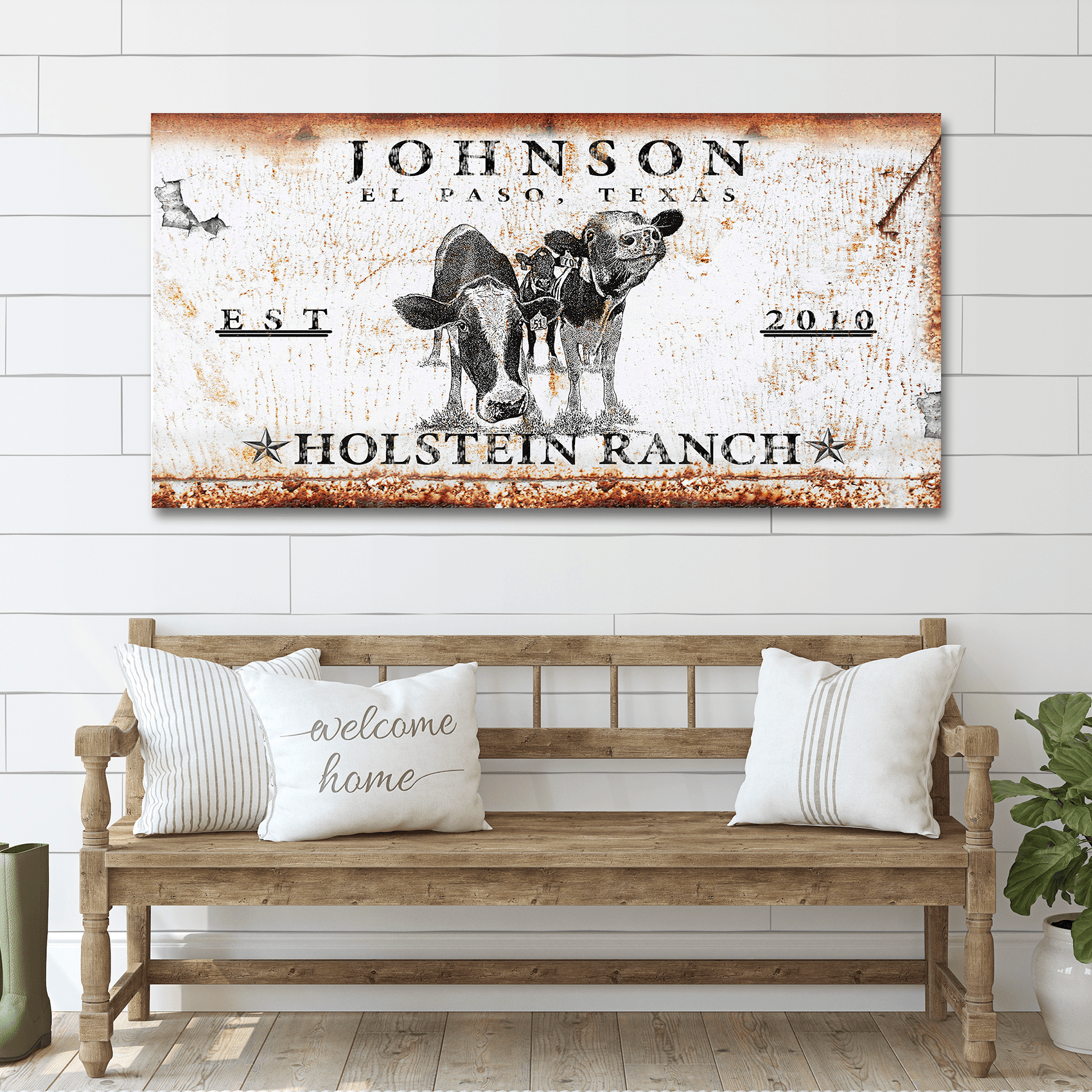 Holstein Ranch Sign - Tailored Canvases - Flyclothing LLC