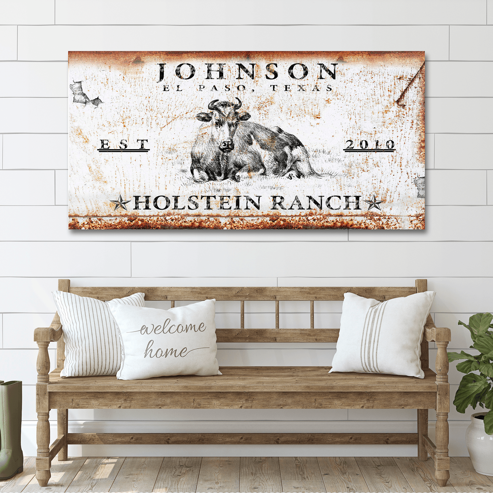Holstein Ranch Sign - Tailored Canvases - Flyclothing LLC