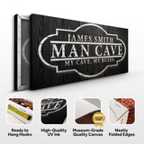 My Cave My Rules Sign - Tailored Canvases - Flyclothing LLC