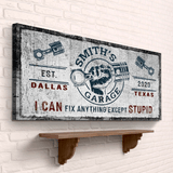 Family Garage Sign - Tailored Canvases - Flyclothing LLC
