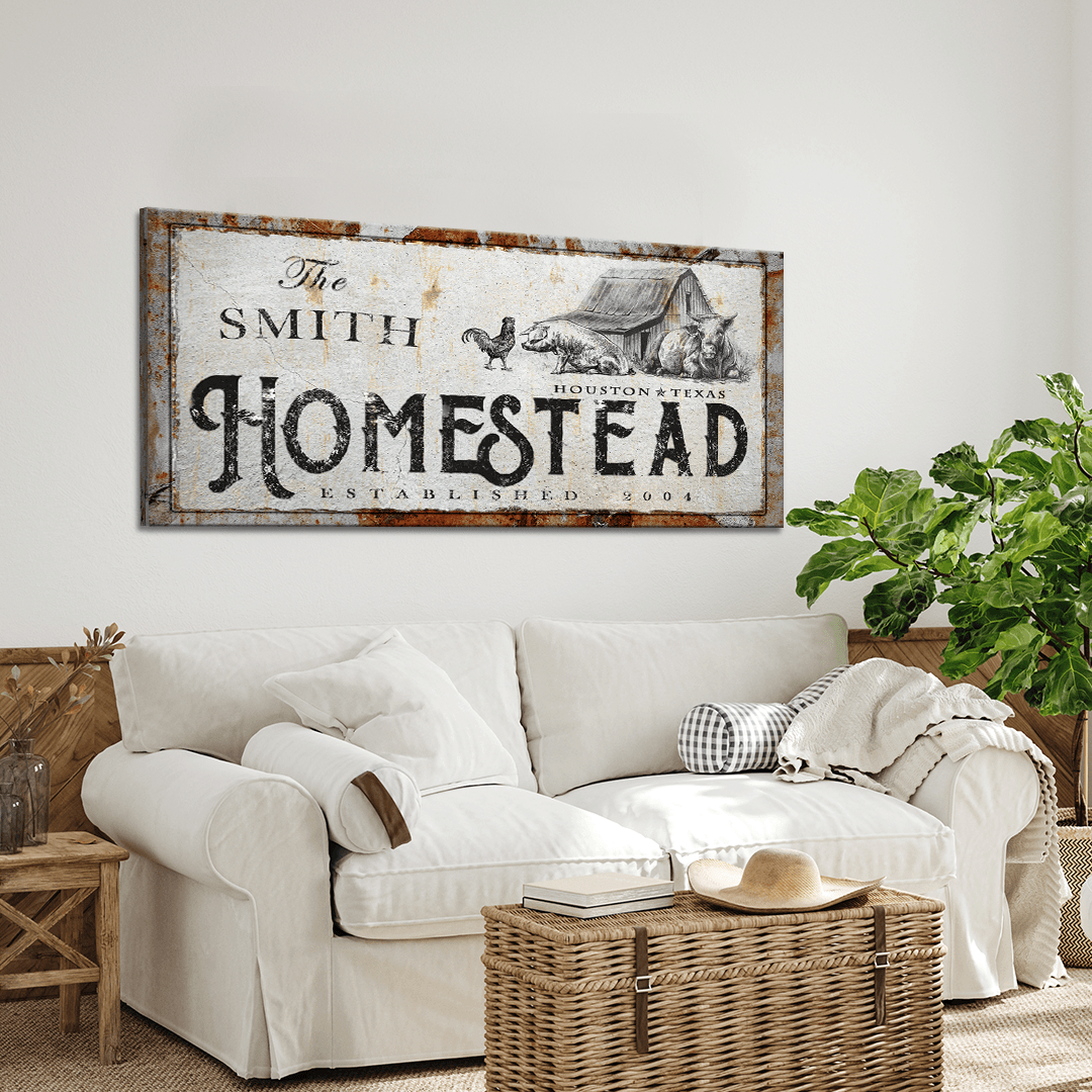 Homestead Sign - Tailored Canvases - Flyclothing LLC