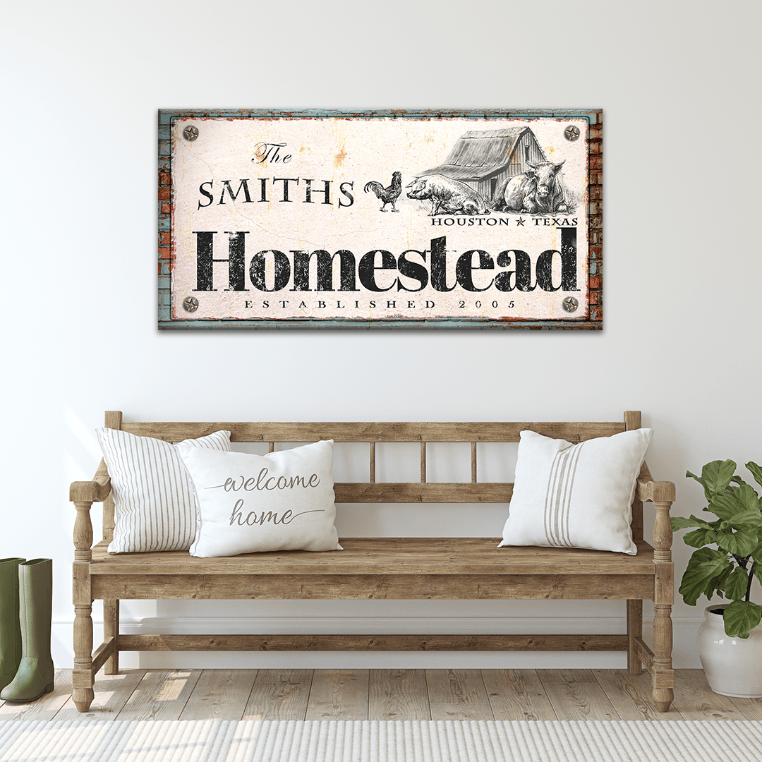 Homestead Sign - Tailored Canvases - Flyclothing LLC