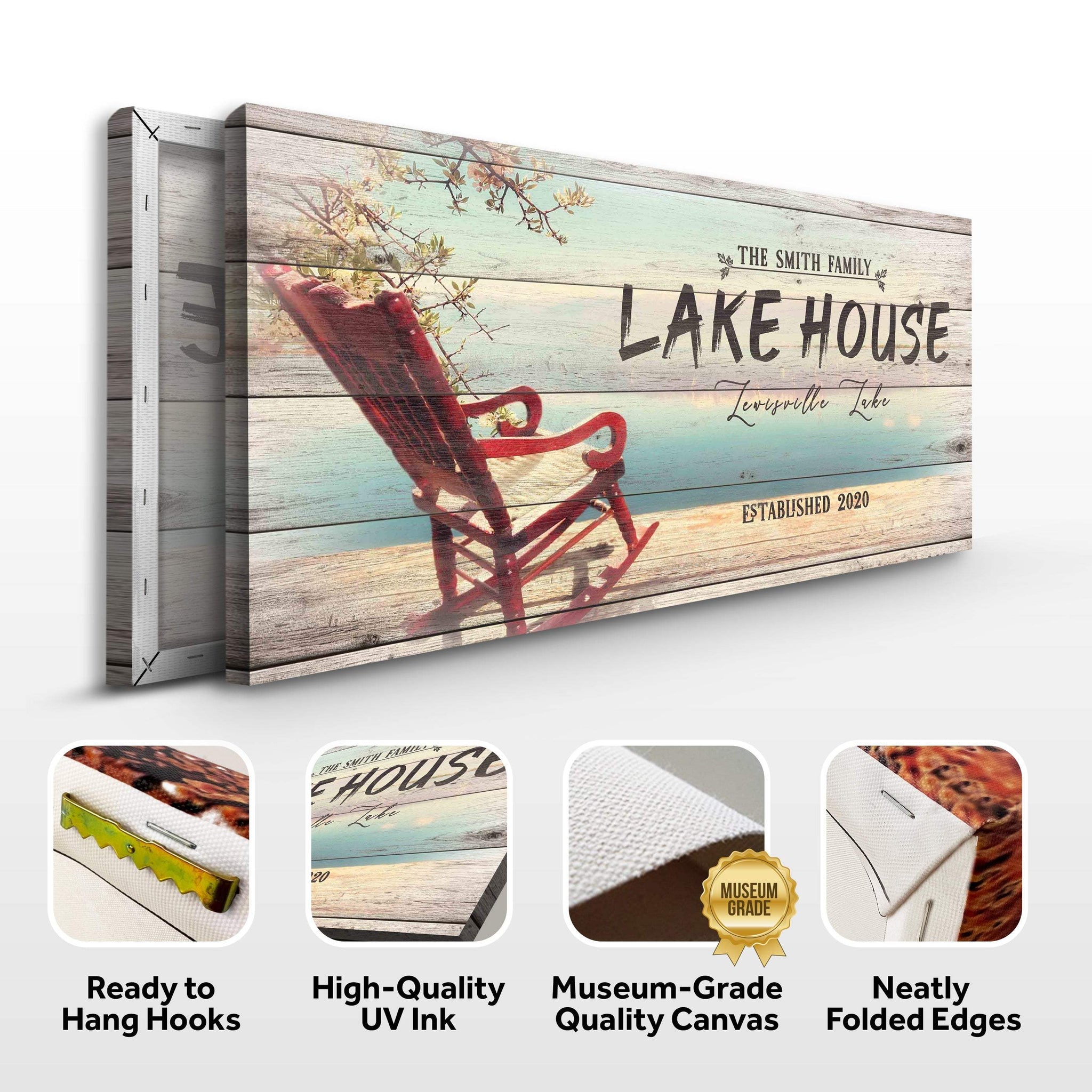Vintage Lake House Sign - Tailored Canvases - Flyclothing LLC