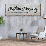 Custom Saying Sign - Tailored Canvases - Flyclothing LLC