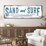 Sand And Surf Sign (Free Shipping) - Tailored Canvases - Flyclothing LLC