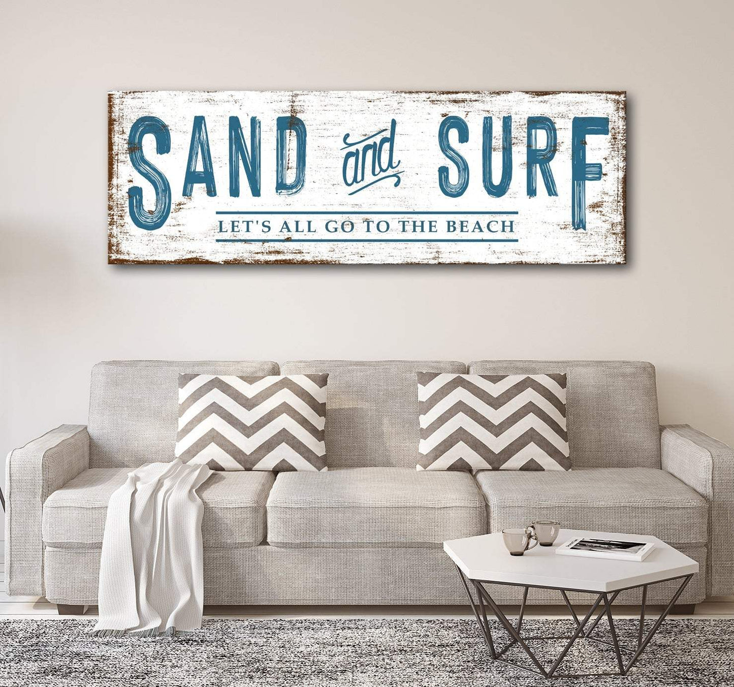 Sand And Surf Sign (Free Shipping) - Tailored Canvases - Flyclothing LLC
