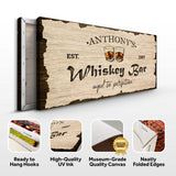 Whiskey Bar Sign II - Tailored Canvases - Flyclothing LLC