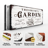Family Garden Sign - Tailored Canvases - Flyclothing LLC