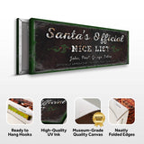 Santa's Official Nice List Sign - Tailored Canvases - Flyclothing LLC