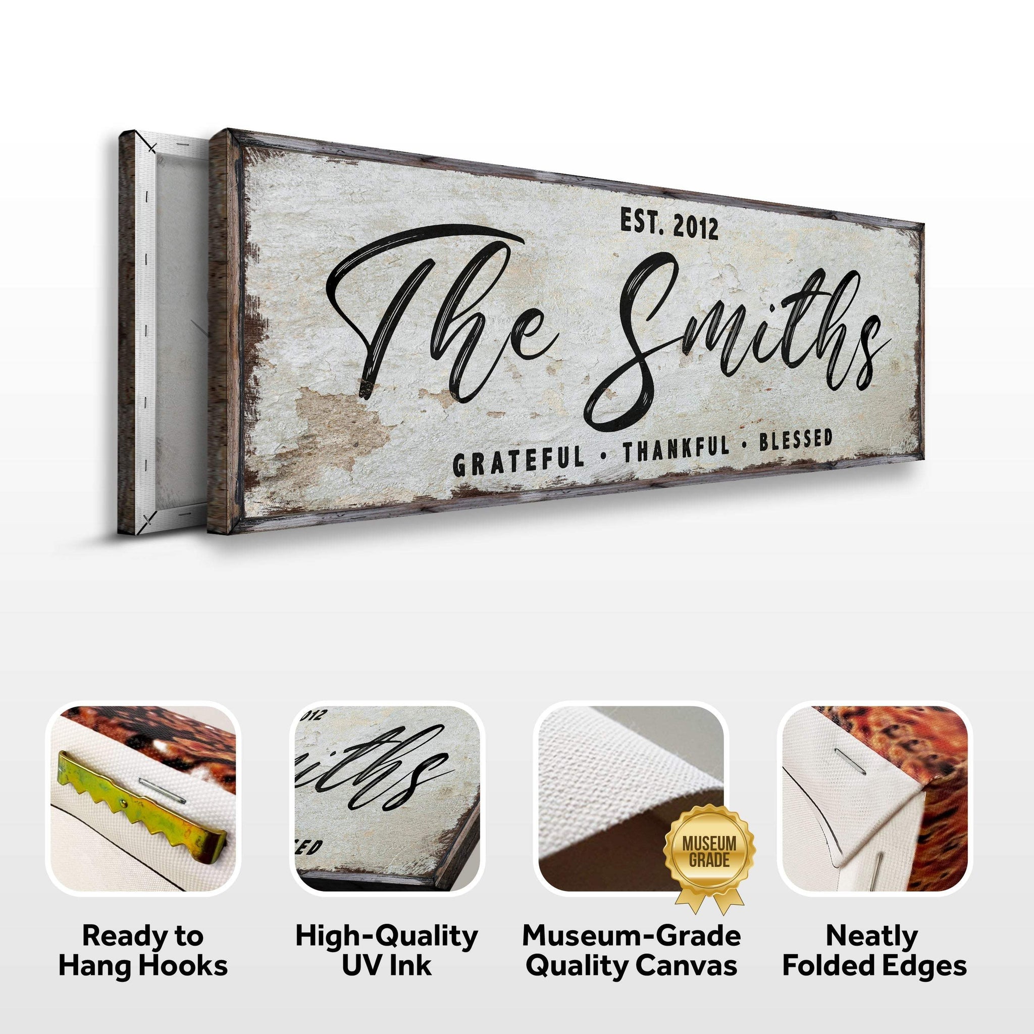 Thanksgiving Family Sign II - Tailored Canvases - Flyclothing LLC