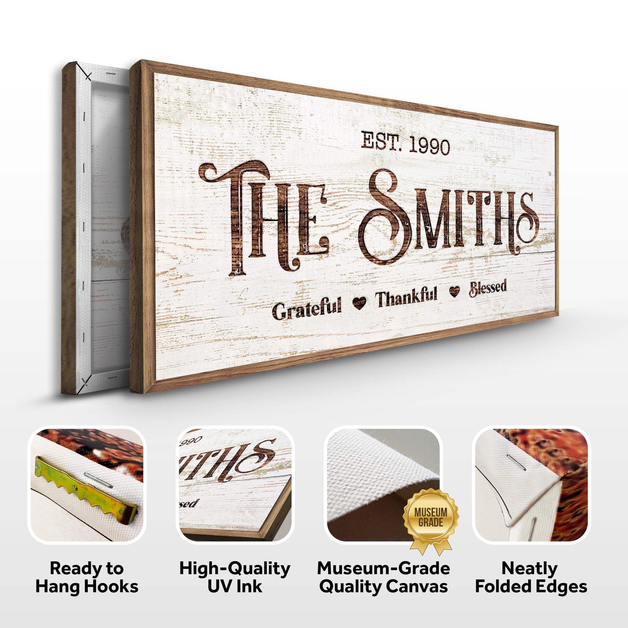 Thanksgiving Family Sign - Tailored Canvases - Flyclothing LLC