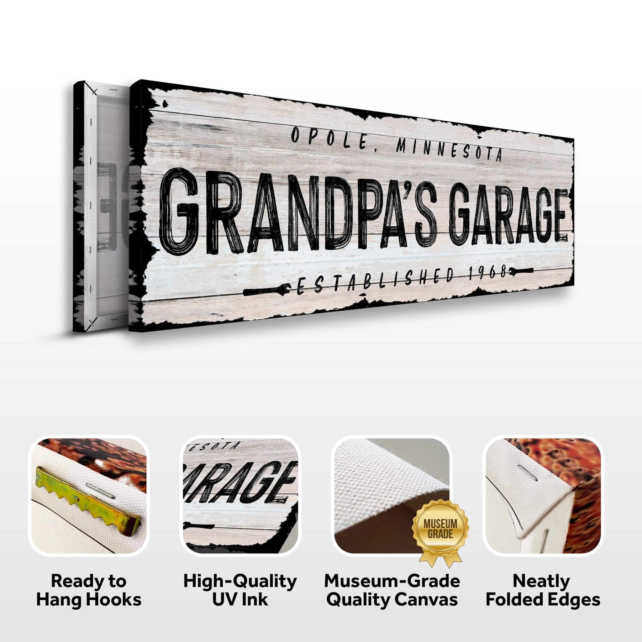 Grandpa Garage Sign II - Tailored Canvases - Flyclothing LLC