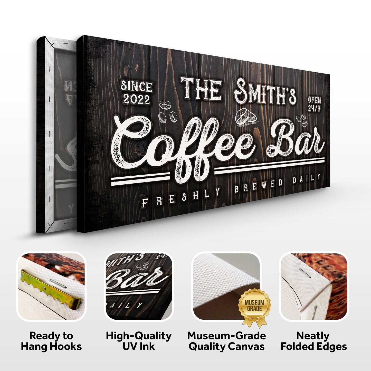 Family Coffee Bar Sign - Tailored Canvases - Flyclothing LLC