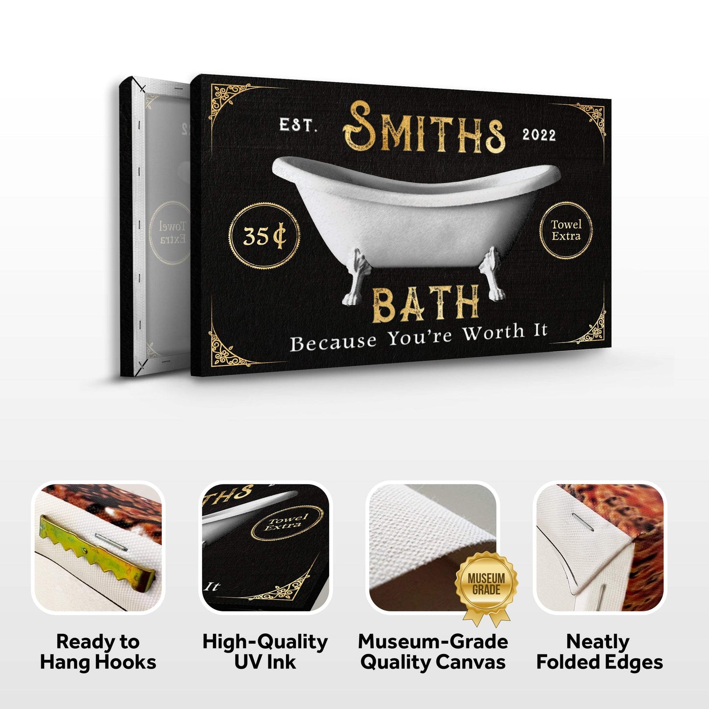 Family Bath Sign II - Tailored Canvases - Flyclothing LLC