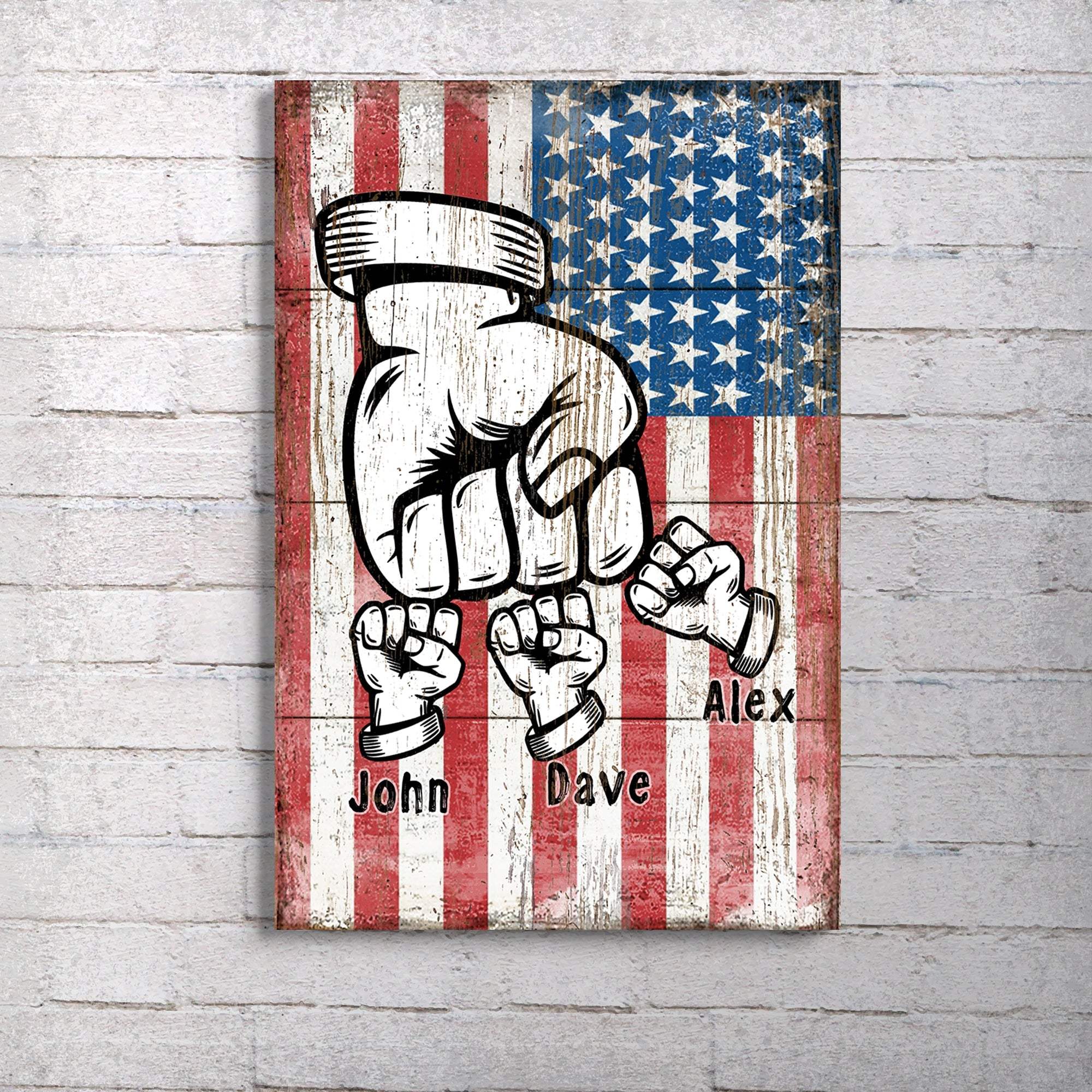 Dad Fist Bump Father's Day Gift Sign - Tailored Canvases - Flyclothing LLC