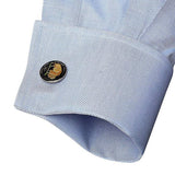 Hand Painted American Buffalo Nickel Coin Cufflinks - Cufflinks.com - Flyclothing LLC