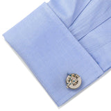 Silver Stainless Steel Kinetic Watch Movement Cufflinks - Cufflinks.com - Flyclothing LLC