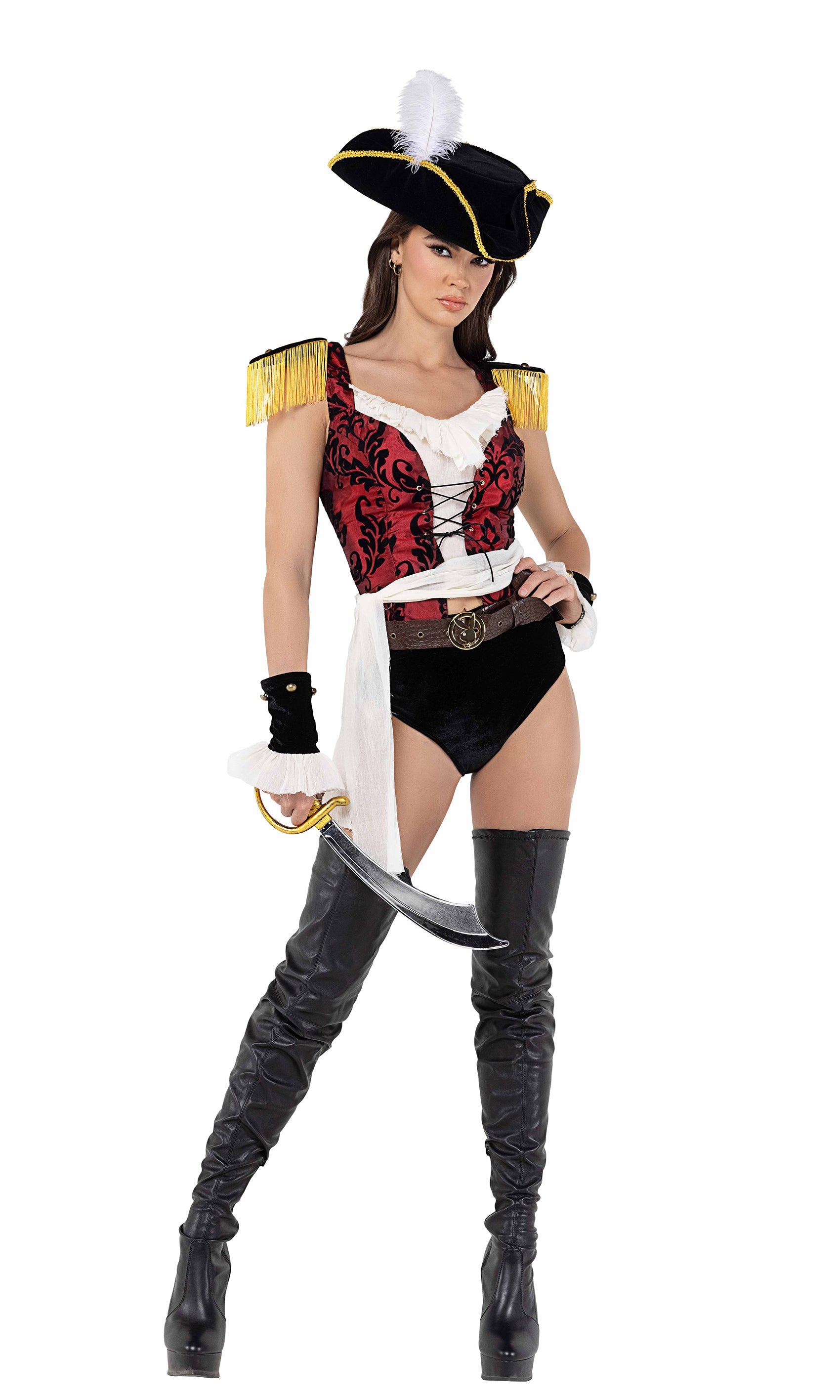 Roma Costume 7pc Playboy High Sea Pirate Costume PB119 - Roma Costume - Flyclothing LLC