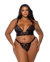 Playboy Bunny Charm Bralette 2pc Set - Roma Costume - Flyclothing LLC