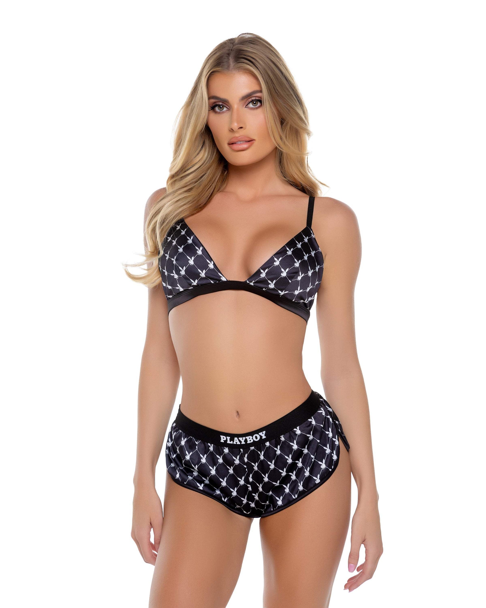 Playboy Bunny Smoke Lounge 2pc Set - Roma Costume - Flyclothing LLC