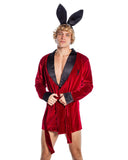 Playboy Mens Smoke Lounge Robe - Roma Costume - Flyclothing LLC