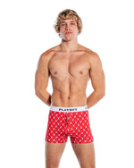 PBLI168 Playboy Mens Argyle Boxer Briefs