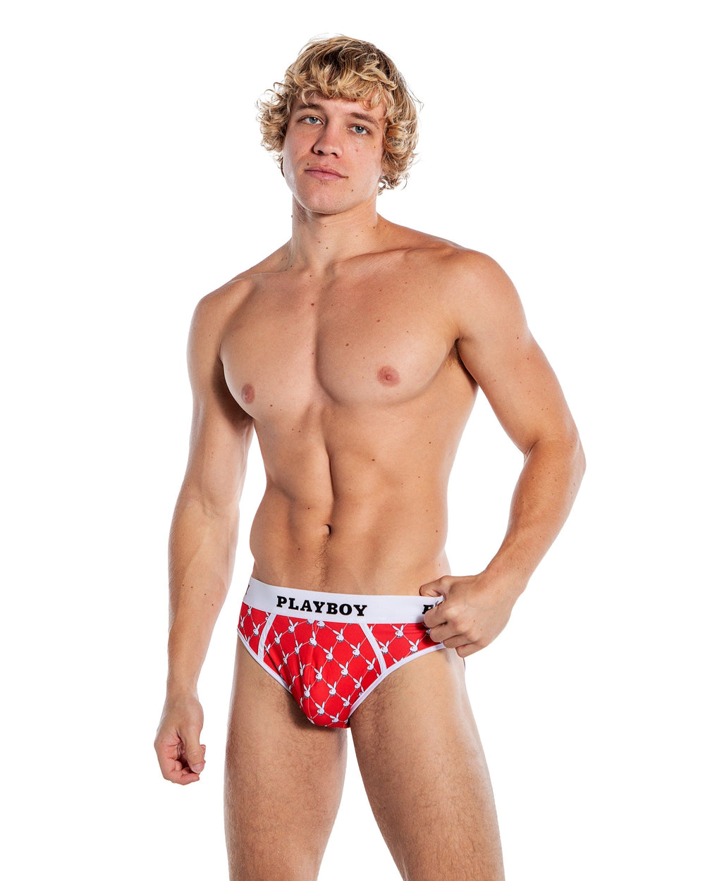Playboy Mens Argyle Briefs - Roma Costume
