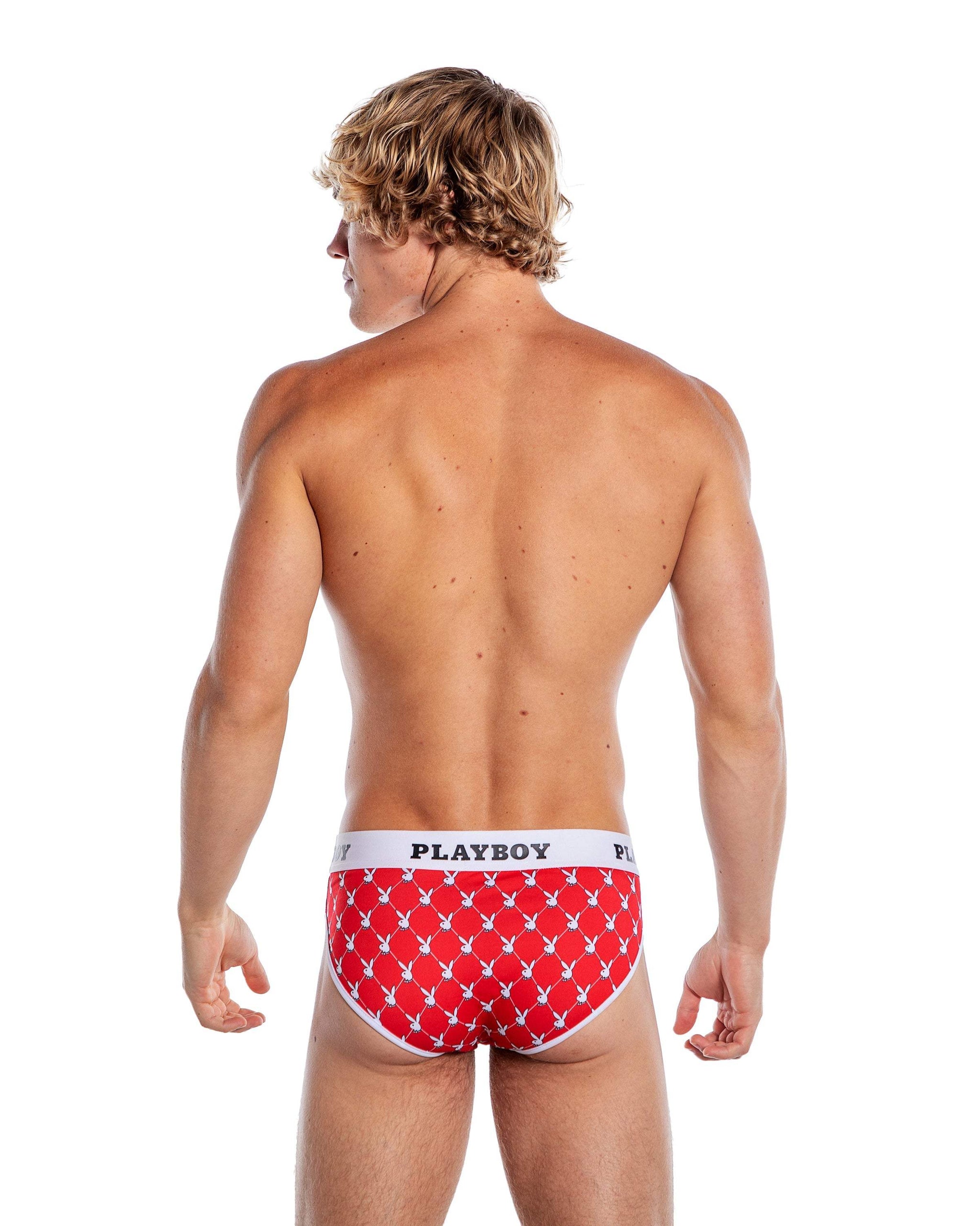Playboy Mens Argyle Briefs - Roma Costume - Flyclothing LLC