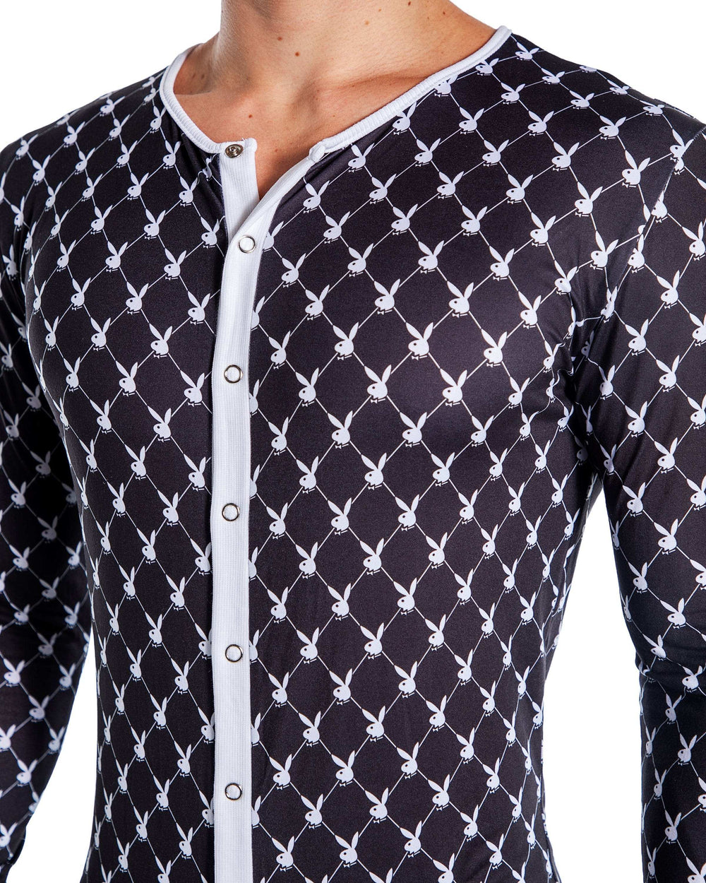 Playboy Mens Bunny Cozy Lounge Union Suit - Roma Costume - Flyclothing LLC