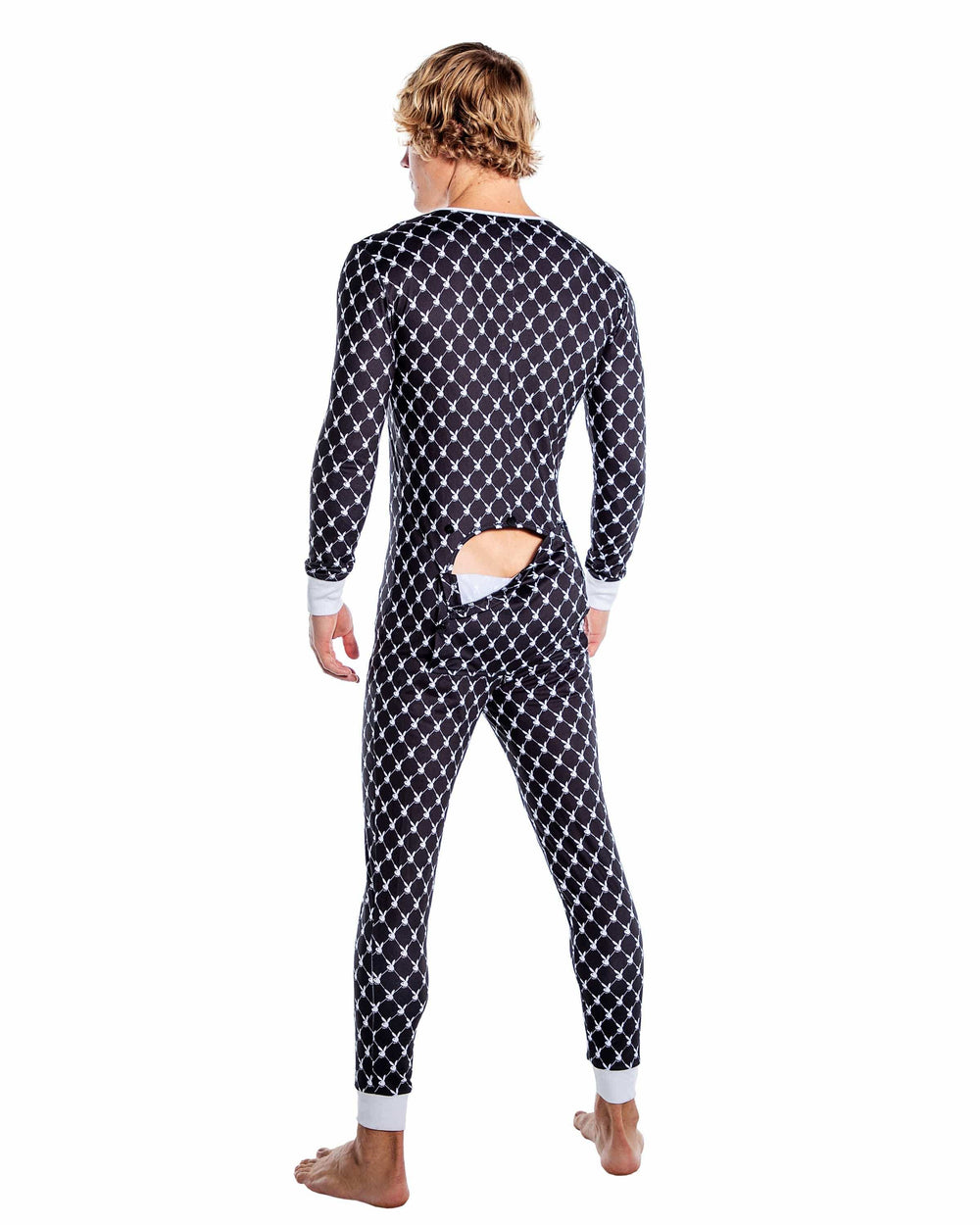 Playboy Mens Bunny Cozy Lounge Union Suit - Roma Costume - Flyclothing LLC