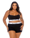 Playboy Bunny Sport Lounge Bralette 2pc Set - Roma Costume - Flyclothing LLC