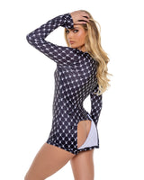 Playboy Bunny Cozy Lounge Romper - Roma Costume - Flyclothing LLC