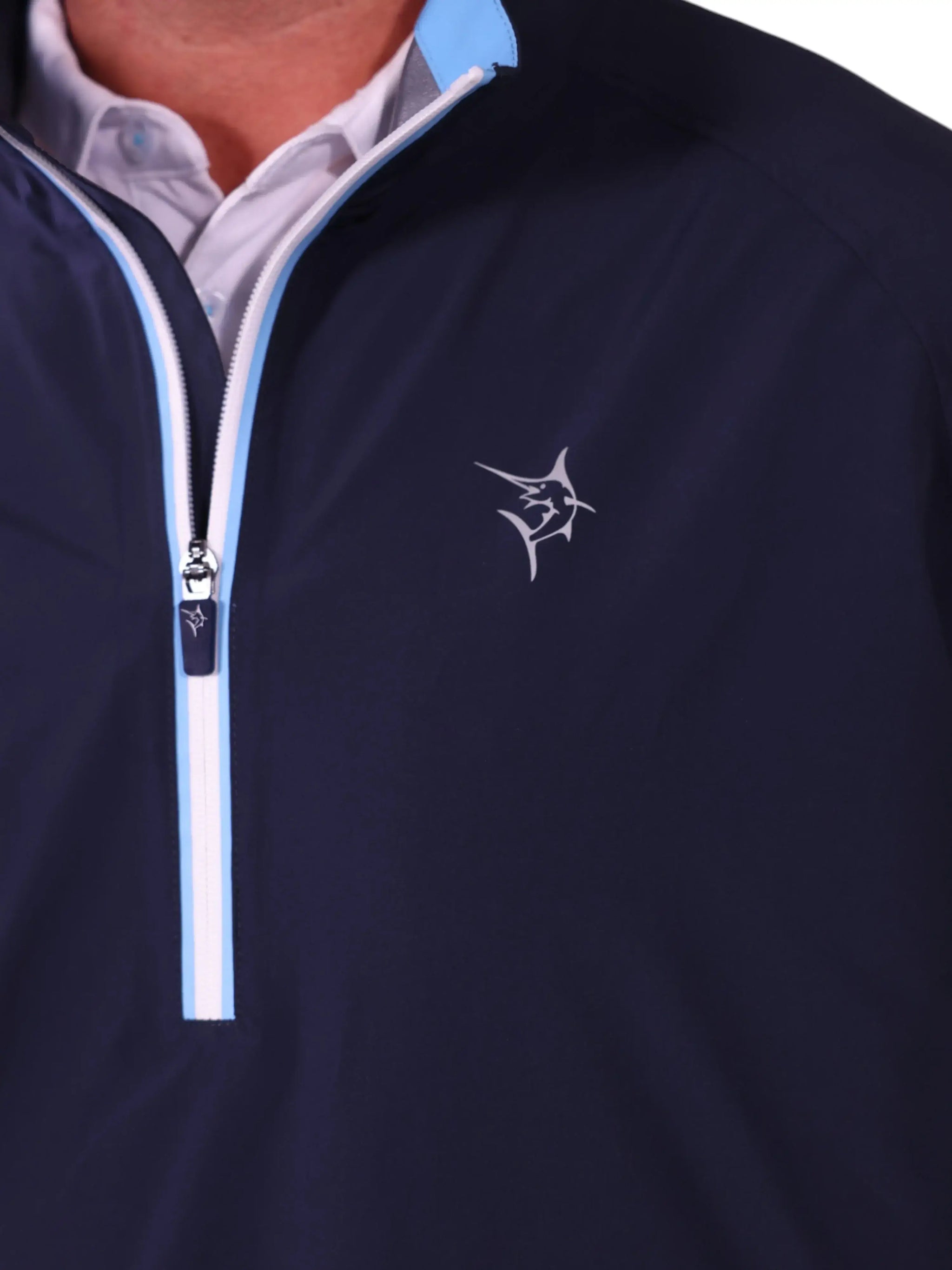 Palm Beach Waterproof Quarter Zip - White Water Life - Flyclothing LLC