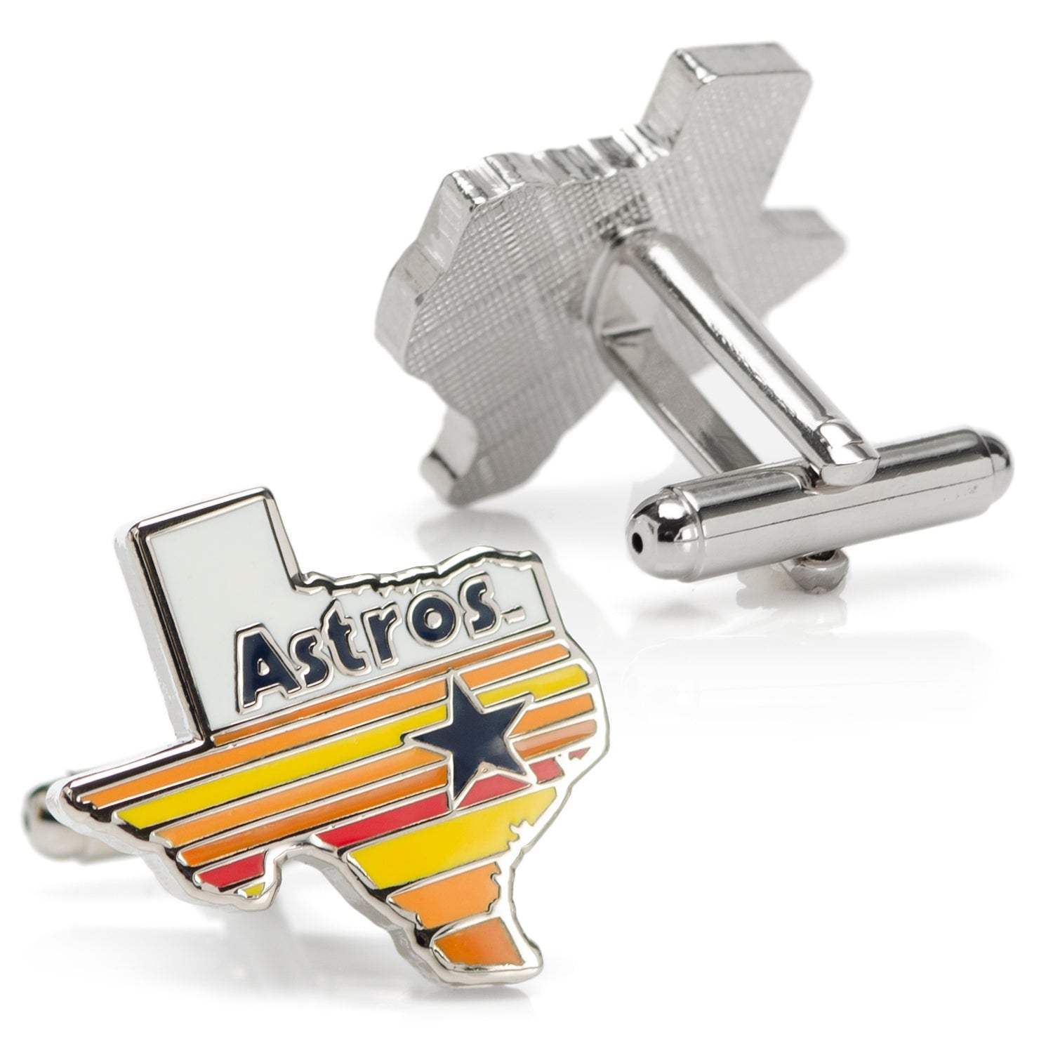 MLB Houston Astros Tequila Sunrise Cufflinks - Cufflinks.com - Flyclothing LLC