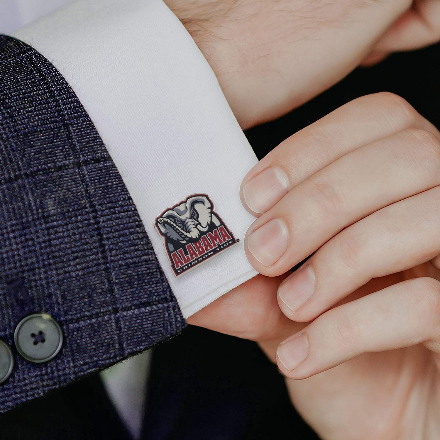 NCAA Alabama University Elephant Mascot Cufflinks - Cufflinks.com - Flyclothing LLC