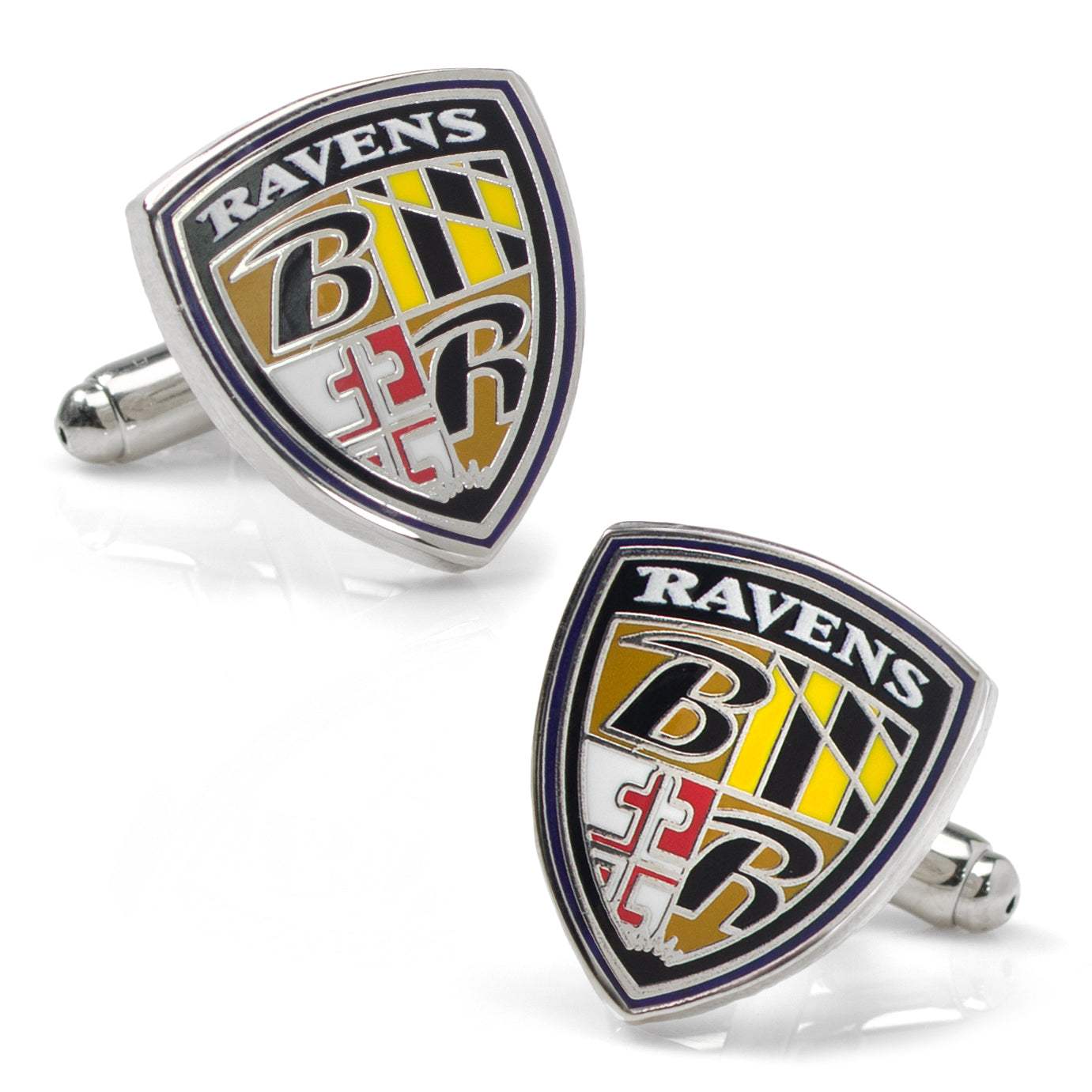 NFL Baltimore Ravens Shield Cufflinks - Cufflinks.com - Flyclothing LLC