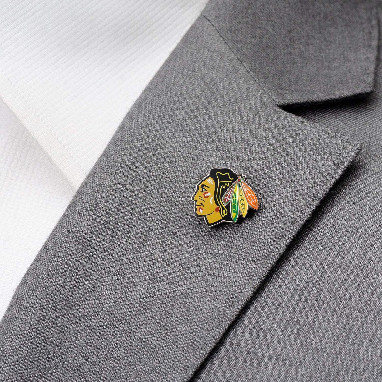 NHL Chicago Blackhawks Lapel Pin - Cufflinks.com - Flyclothing LLC