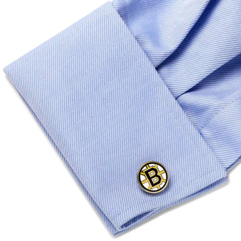 NHL Boston Bruins Cufflinks - Cufflinks.com - Flyclothing LLC
