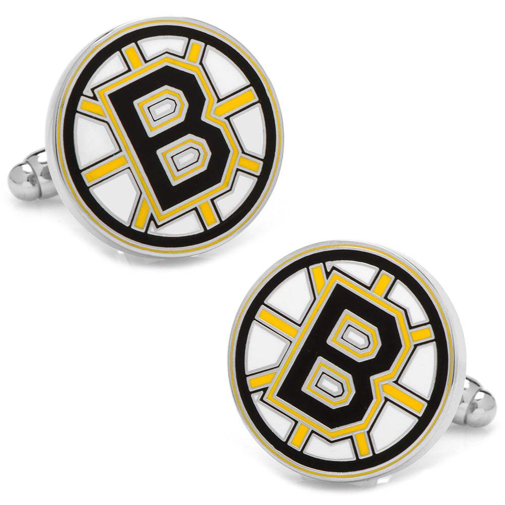 NHL Boston Bruins Cufflinks - Cufflinks.com - Flyclothing LLC