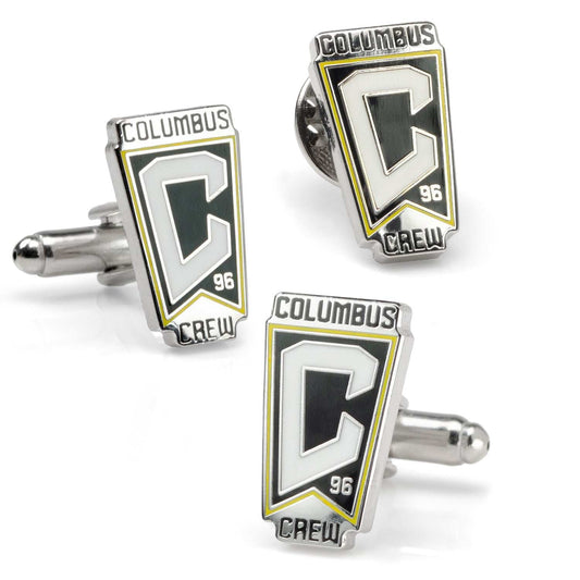 MLS Columbus Crew Cufflinks and Lapel Pin Gift Set - Cufflinks.com - Flyclothing LLC