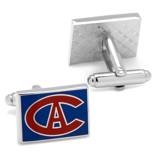 NHL Montreal Canadiens Throwback Logo Cufflinks - Cufflinks.com - Flyclothing LLC