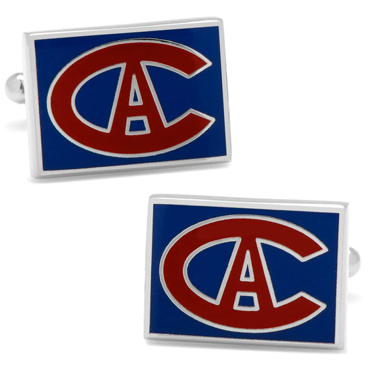 NHL Montreal Canadiens Throwback Logo Cufflinks - Cufflinks.com - Flyclothing LLC