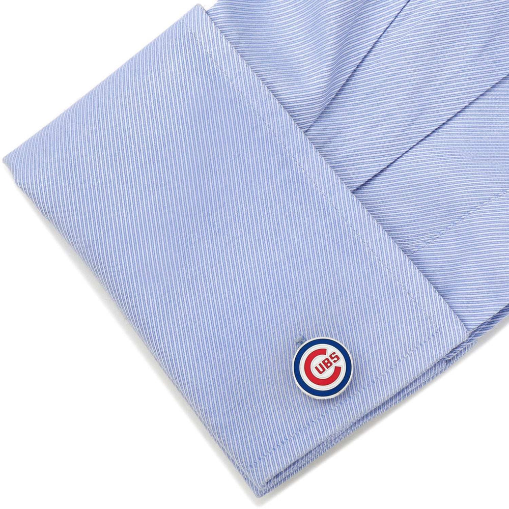 MLB Chicago Cubs Cufflinks and Tie Clip Gift Set - Cufflinks.com - Flyclothing LLC