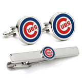 MLB Chicago Cubs Cufflinks and Tie Clip Gift Set - Cufflinks.com - Flyclothing LLC