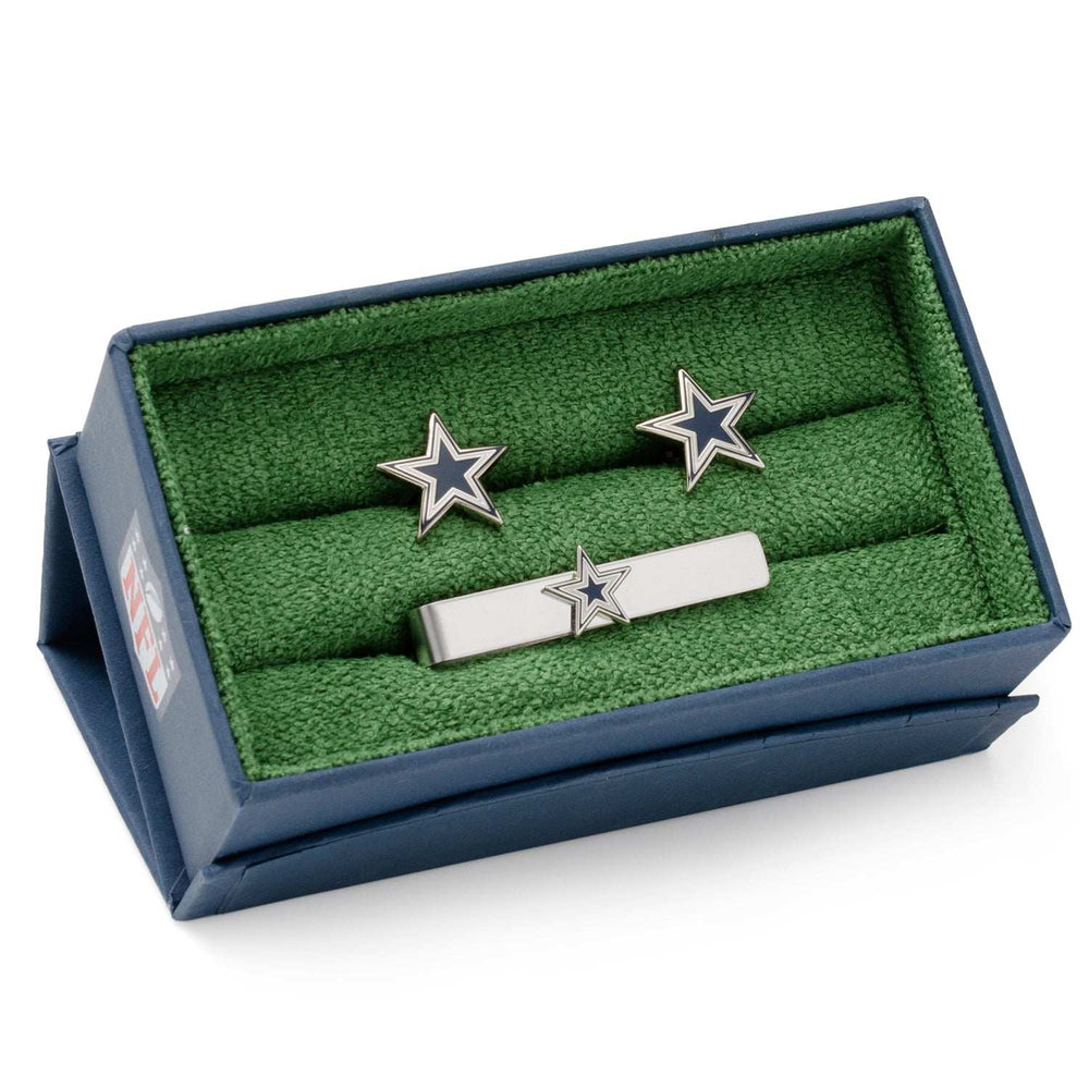 NFL Dallas Cowboys Cufflinks and Tie Clip Gift Set - Cufflinks.com - Flyclothing LLC