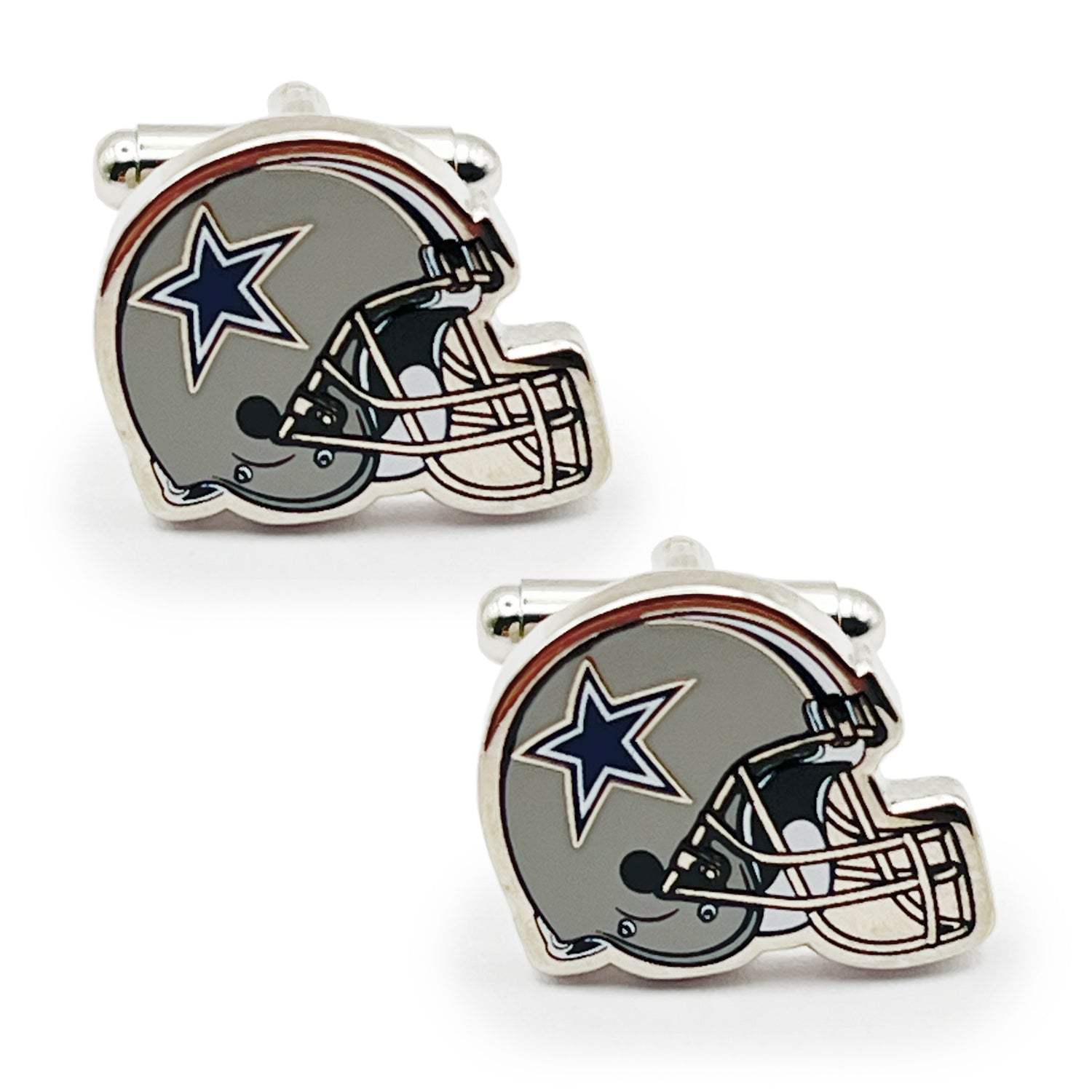 NFL Dallas Cowboys Throwback Helmet Cufflinks - Cufflinks.com - Flyclothing LLC