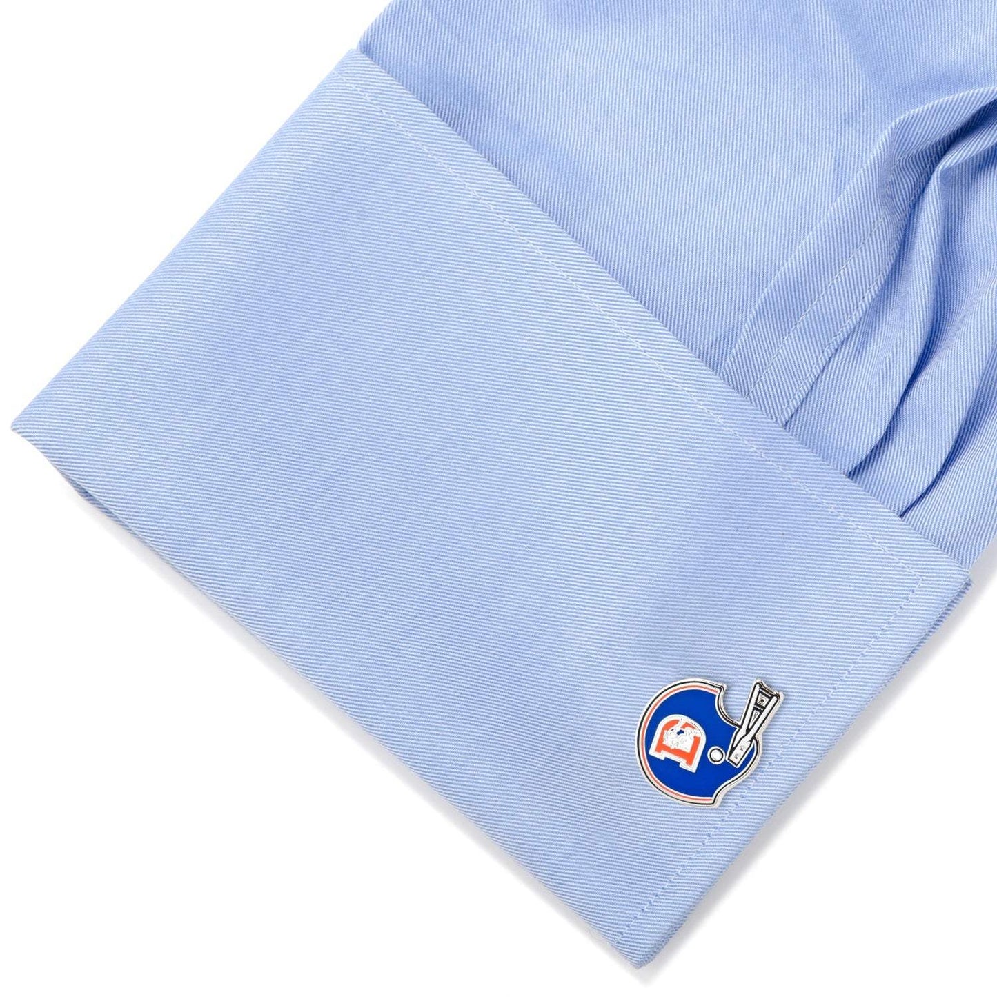 NFL Denver Broncos Throwback Helmet Cufflinks - Cufflinks.com - Flyclothing LLC