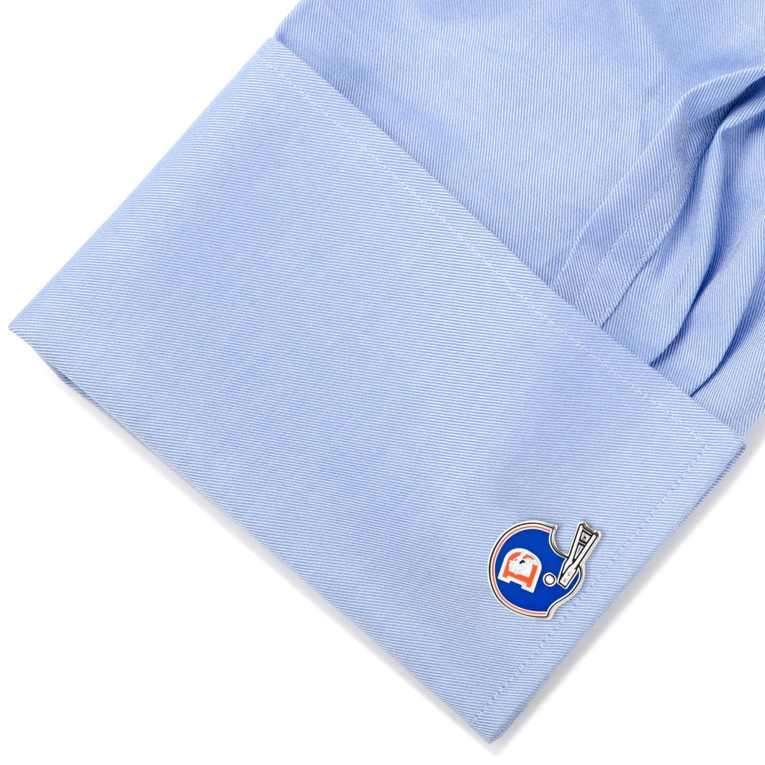 NFL Denver Broncos Throwback Helmet Cufflinks - Cufflinks.com - Flyclothing LLC
